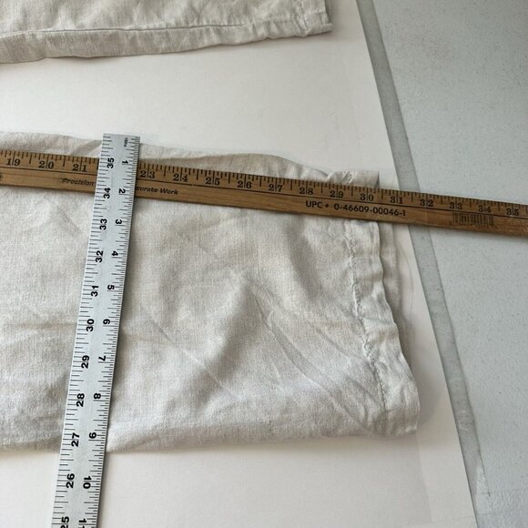 Gap Womens Natural Tan Linen Wide Leg Pants Small 6 - Picture 7 of 7